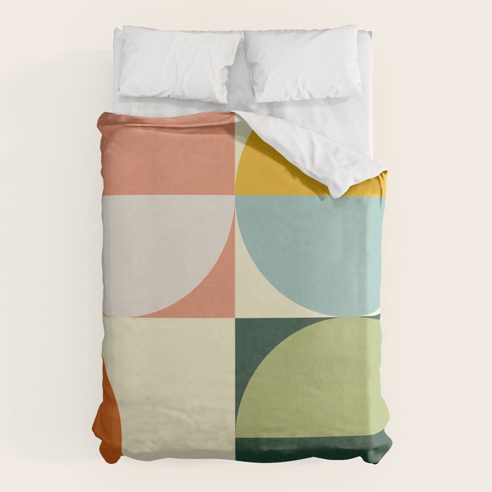 Abstract geometry checker 2 Duvet Cover Gallery Image 1