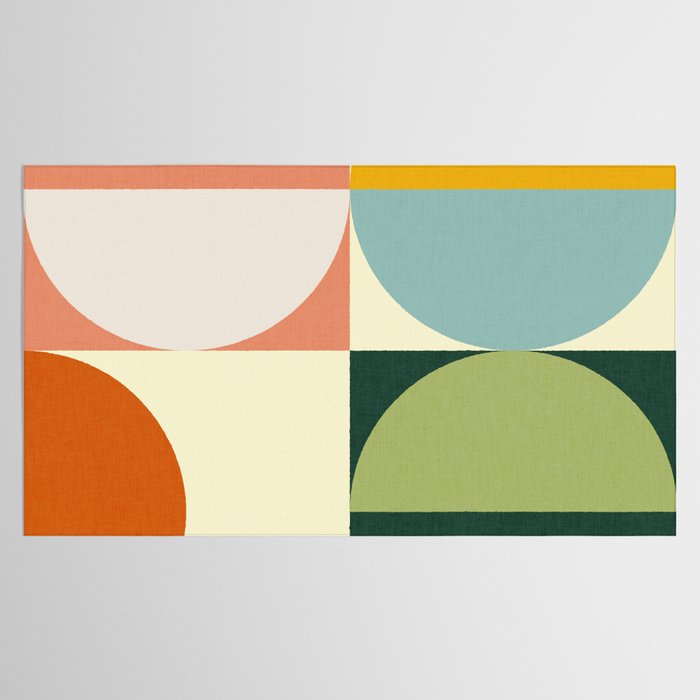 Abstract geometry checker 2 Tablecloth Gallery Image 2