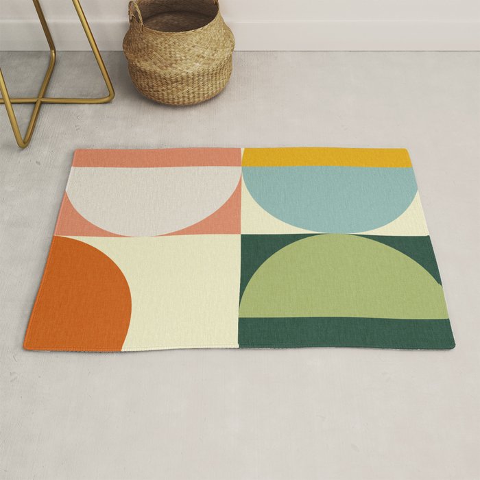 Abstract geometry checker 2 Rug Gallery Image 1