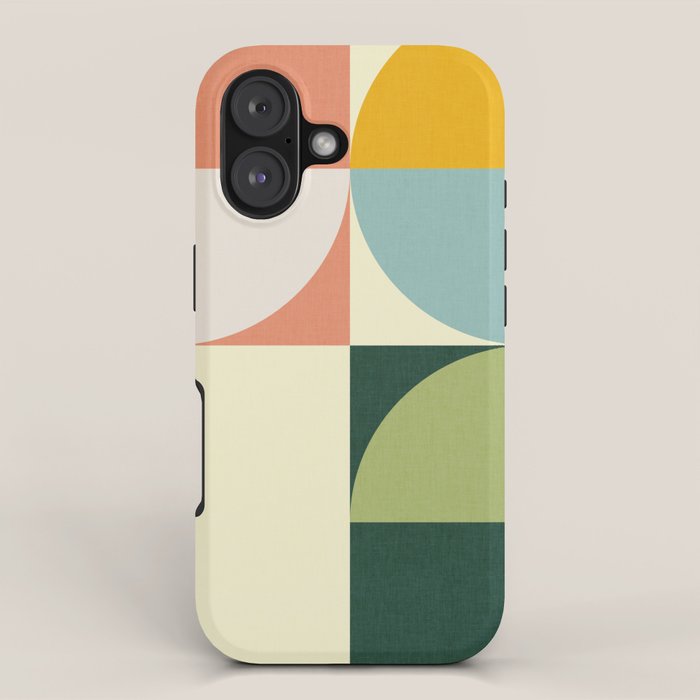Abstract geometry checker 2 iPhone Case Gallery Image 1