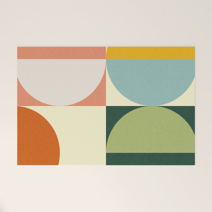 Abstract geometry checker 2 Welcome Mat Gallery Image 1