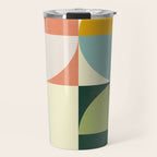 Abstract geometry checker 2 Travel Mug Gallery Image 1