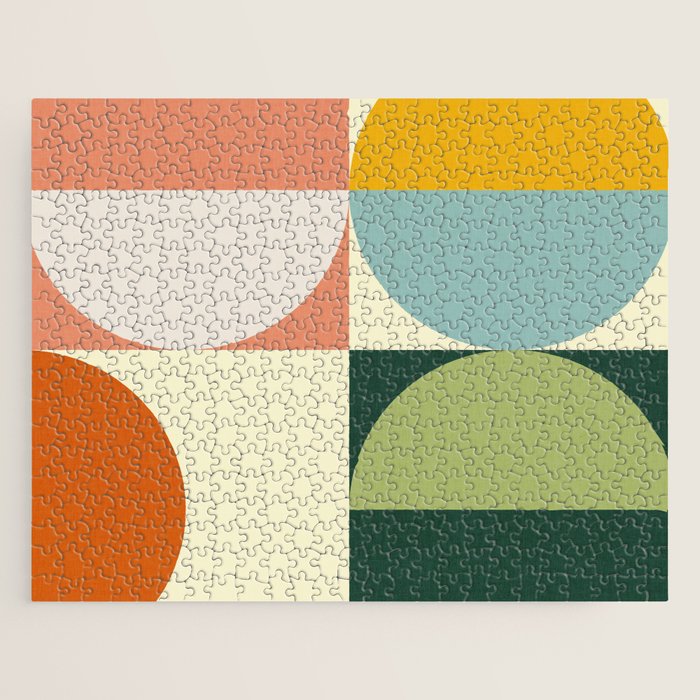 Abstract geometry checker 2 Jigsaw Puzzle Gallery Image 1