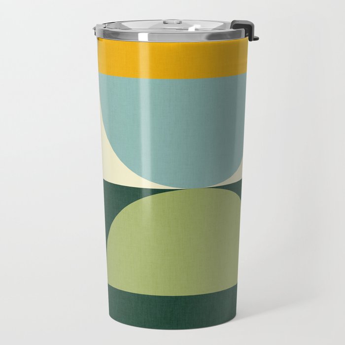 Abstract geometry checker 2 Travel Mug Gallery Image 2