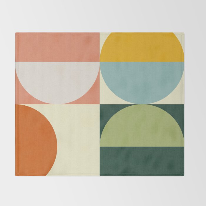 Abstract geometry checker 2 Throw Blanket Gallery Image 2