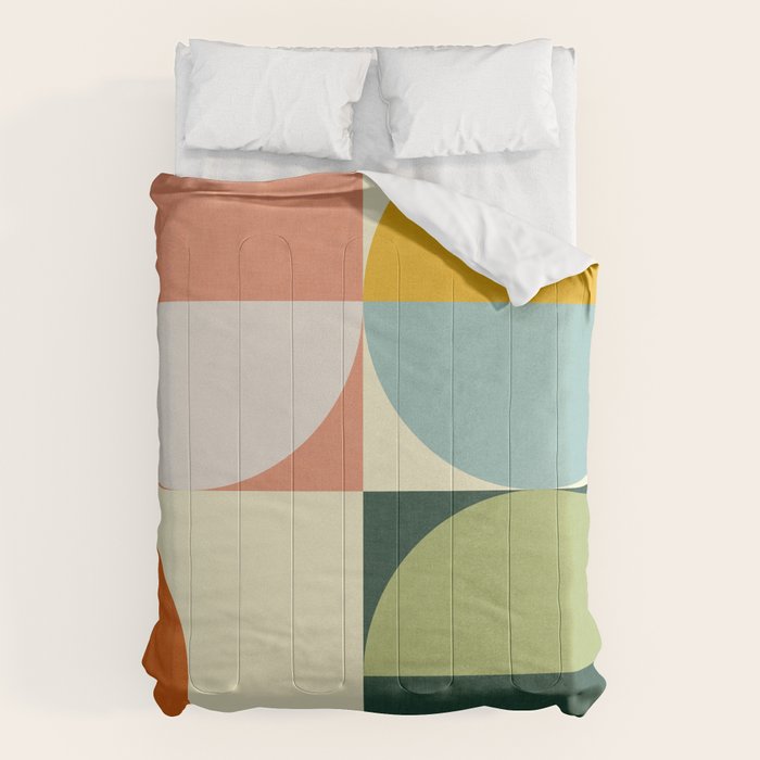 Abstract geometry checker 2 Comforter Gallery Image 1