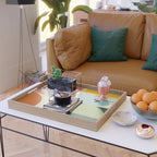 Abstract geometry checker 2 Serving Tray Gallery Image 2