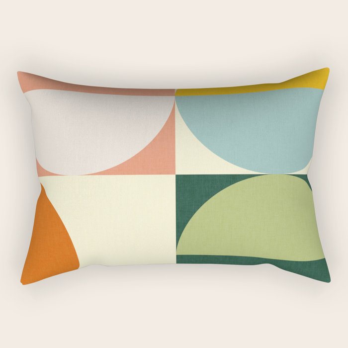 Abstract geometry checker 2 Rectangular Pillow Gallery Image 2