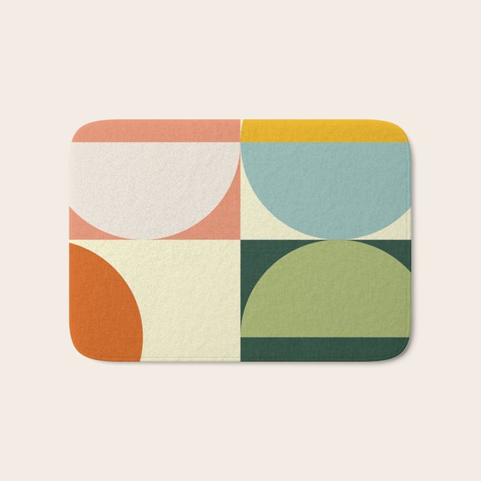Abstract geometry checker 2 Bath Mat Gallery Image 1