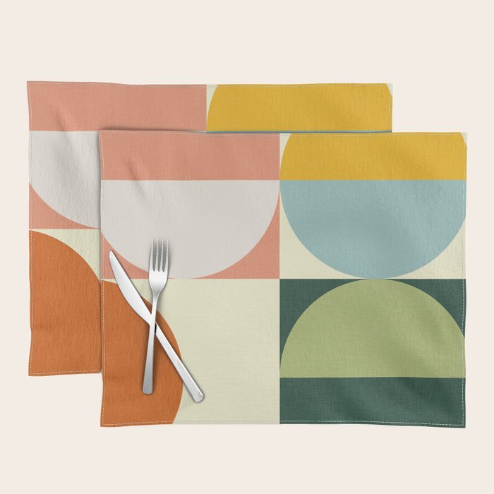 Abstract geometry checker 2 Placemat Gallery Image 1