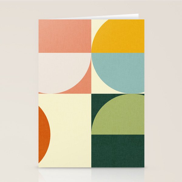 Abstract geometry checker 2 Stationery Card Gallery Image 1