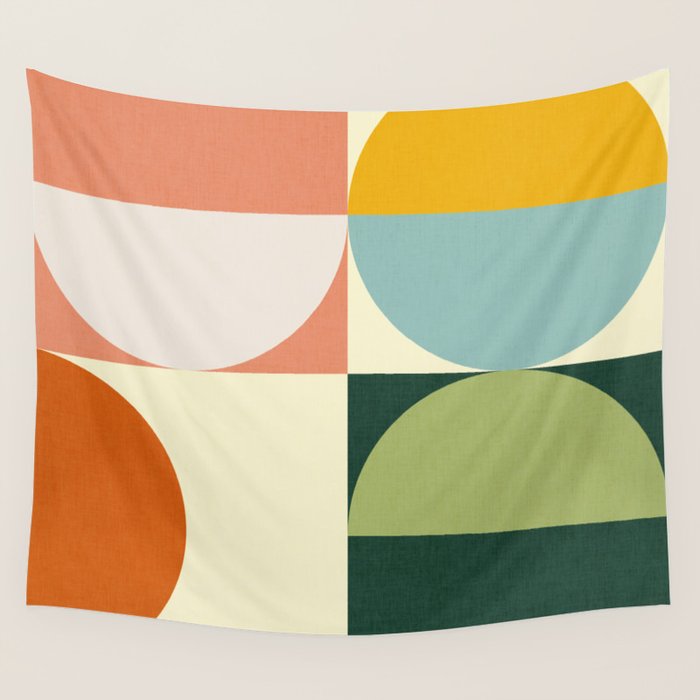 Abstract geometry checker 2 Wall Tapestry Gallery Image 4