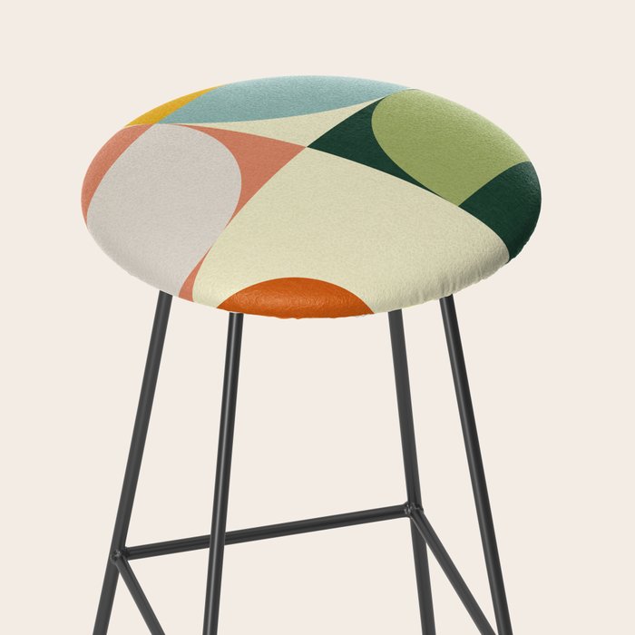 Abstract geometry checker 2 Stool Gallery Image 2