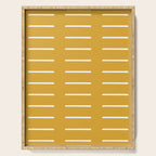 Mudcloth (Mustard Yellow) Serving Tray Gallery Image 1