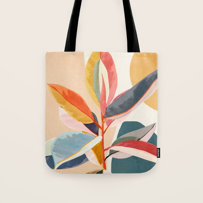 Colorful Branching Out 05 Tote Bag Gallery Image 1