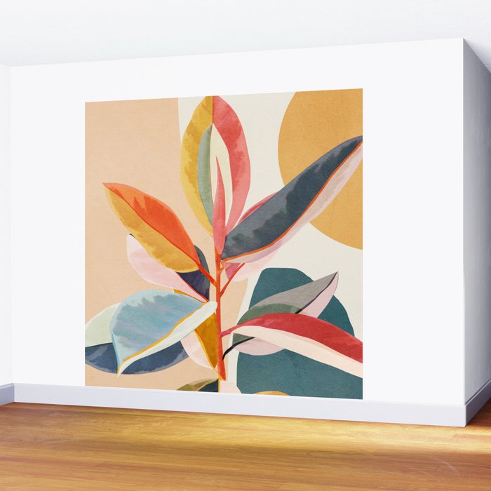 Colorful Branching Out 05 Wall Mural Gallery Image 2