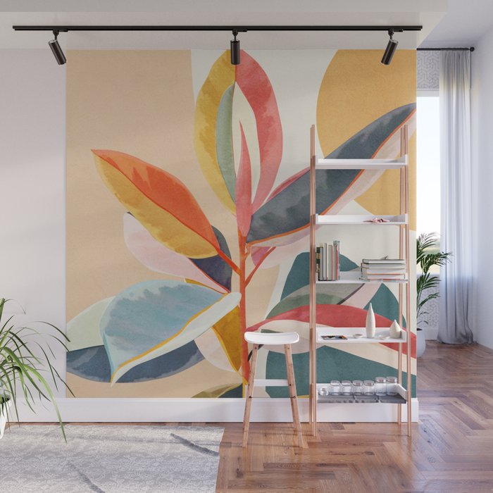 Colorful Branching Out 05 Wall Mural Gallery Image 1