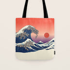 The Great Wave of Sloth Tote Bag Gallery Image 1