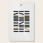 Black and Gold Abstract Cutting Board Gallery Image 1