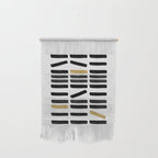 Black and Gold Abstract Wall Hanging Gallery Image 1