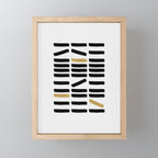 Black and Gold Abstract Mini Art Print Gallery Image 1
