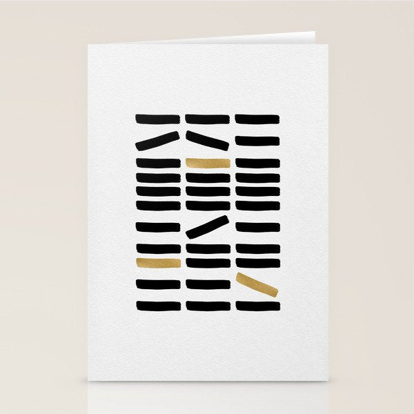 Black and Gold Abstract Stationery Card Gallery Image 2