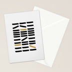 Black and Gold Abstract Stationery Card Gallery Image 2