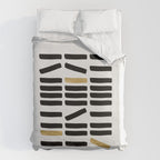 Black and Gold Abstract Duvet Cover Gallery Image 6