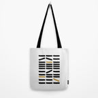 Black and Gold Abstract Tote Bag Gallery Image 2