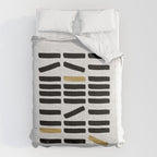 Black and Gold Abstract Comforter Gallery Image 6