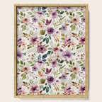 Autumn Amethyst Floral Serving Tray Gallery Image 1