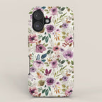 Autumn Amethyst Floral iPhone Case Gallery Image 1