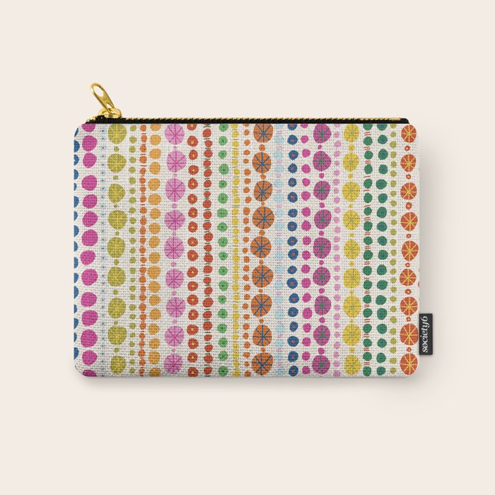 Colorful Hand Drawn Dots Carry All Pouch Gallery Image 1