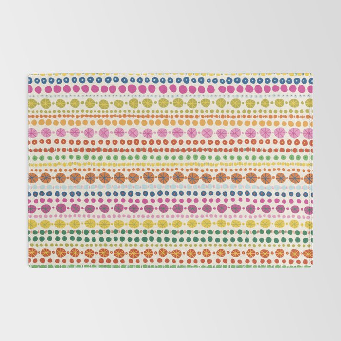 Colorful Hand Drawn Dots Rug Gallery Image 2