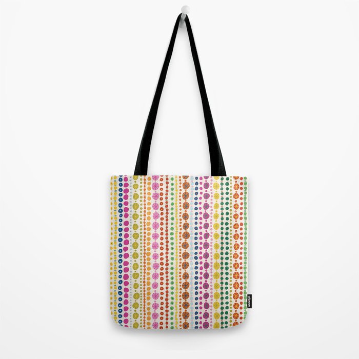 Colorful Hand Drawn Dots Tote Bag Gallery Image 2