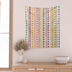 Colorful Hand Drawn Dots Wall Tapestry Gallery Image 2