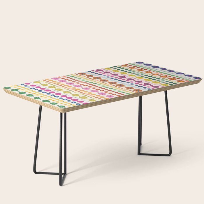 Colorful Hand Drawn Dots Coffee Table Gallery Image 1