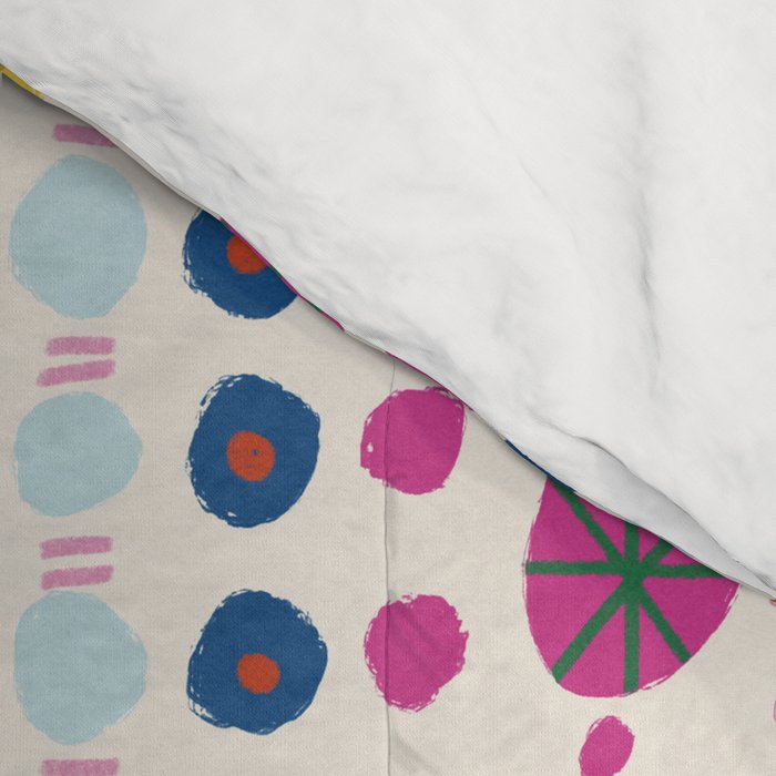 Colorful Hand Drawn Dots Comforter Gallery Image 4