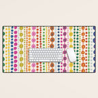 Colorful Hand Drawn Dots Desk Mat Gallery Image 1