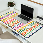 Colorful Hand Drawn Dots Desk Mat Gallery Image 2