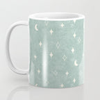 moon and stars - surf blue Coffee Mug Gallery Image 3