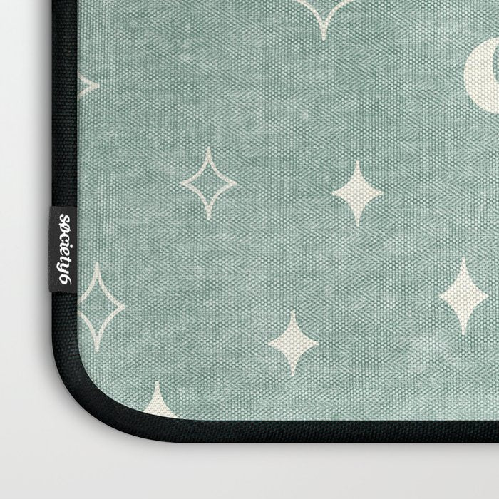 moon and stars - surf blue Laptop Sleeve Gallery Image 3