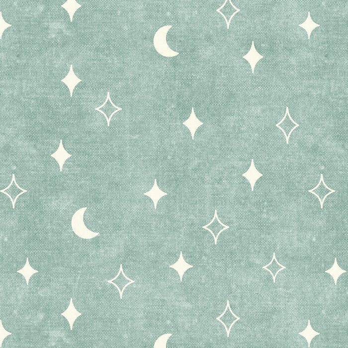 moon and stars - surf blue Coffee Mug Gallery Image 2