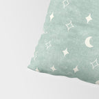 moon and stars - surf blue Pillow Sham Gallery Image 4