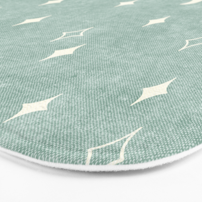 moon and stars - surf blue Bath Mat Gallery Image 3