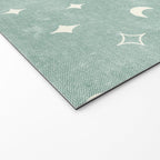 moon and stars - surf blue Welcome Mat Gallery Image 2