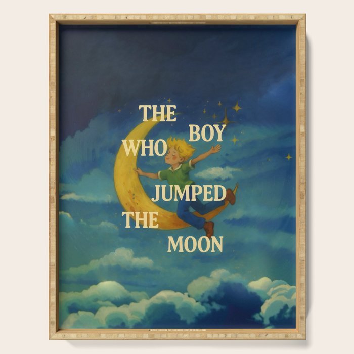 The Boy Who Jumped the Moon Serving Tray Gallery Image 1