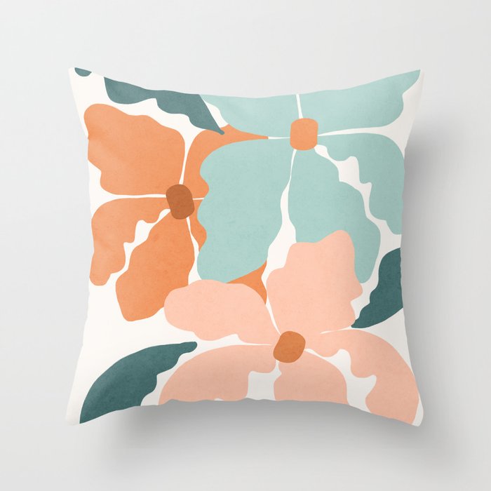 Aloha bloom Throw Pillow Gallery Image 1