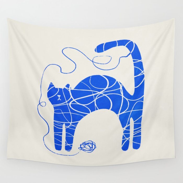 Wool Cat Wall Tapestry Gallery Image 4