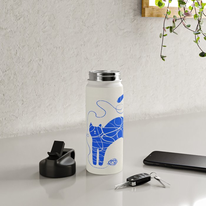Wool Cat Water Bottle Gallery Image 4
